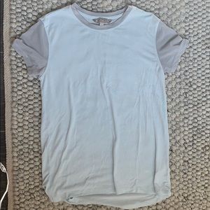 Athleta light blue barley worn t shirt size smal